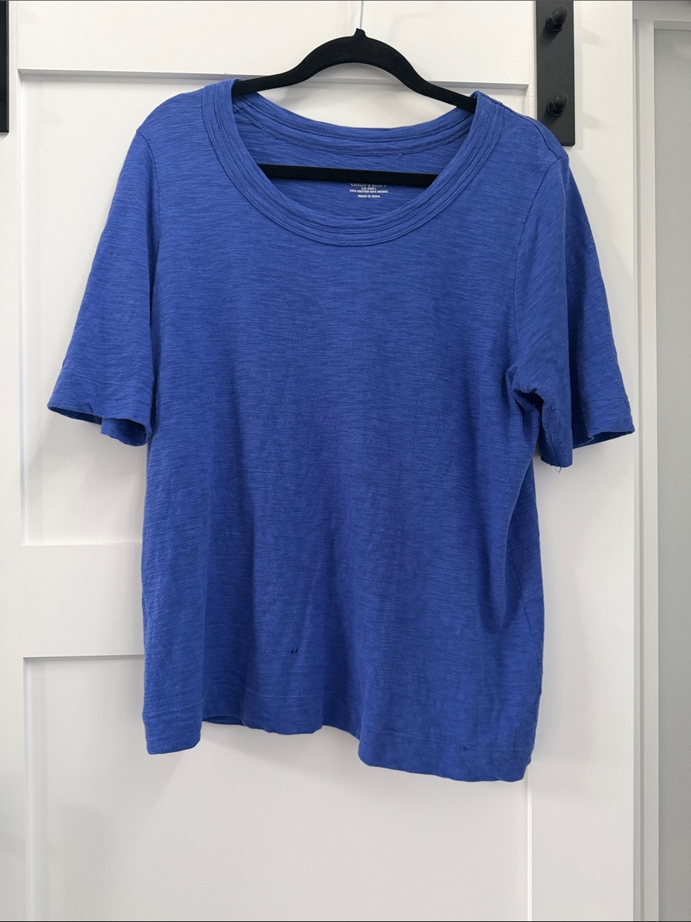 Chico's Blue Short-Sleeve Tee with Logo